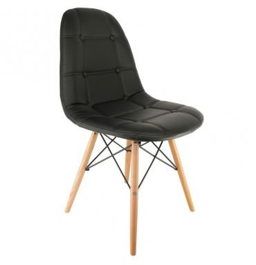 Chaise DSW cuir style Eames