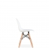 Chaise enfant style DSW Eames blanche