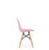 Chaise enfant style DSW Eames rose pastel