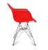 Chaise fauteuil DAR inspiration Eames Rouge