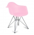 Chaise fauteuil DAR inspiration Eames Rose