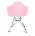 Chaise fauteuil DAR inspiration Eames Rose